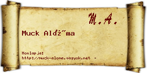 Muck Alóma névjegykártya